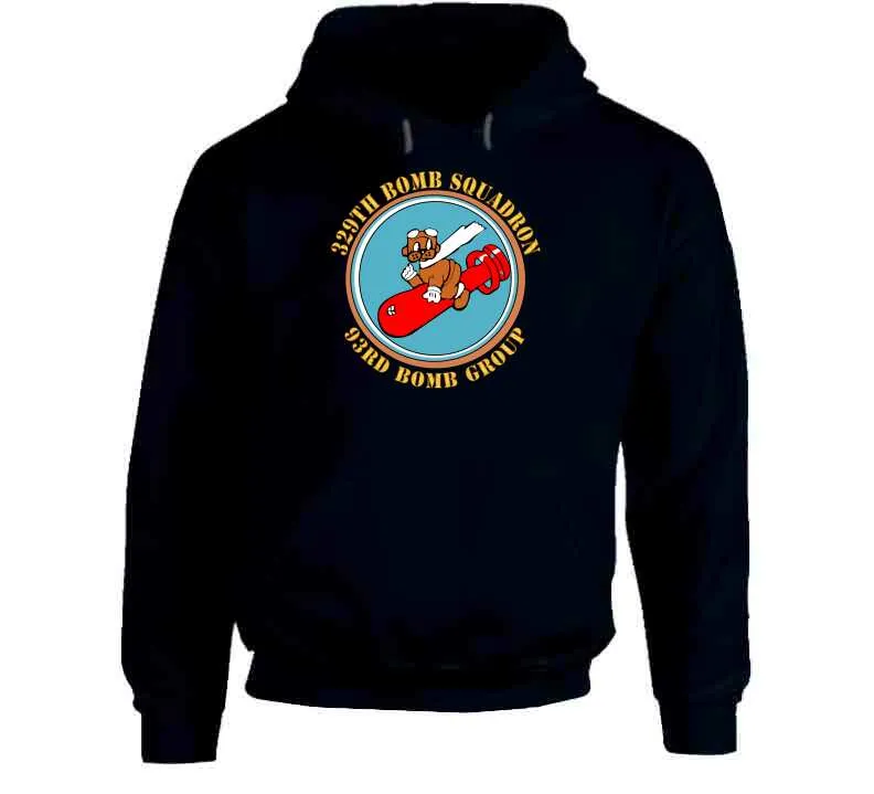 Authentic WWII 329th Bomb Squadron Hoodie - 93rd Bomb Group - USAF Vintage Style