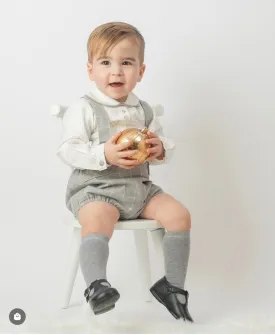 Grey Overalls Set