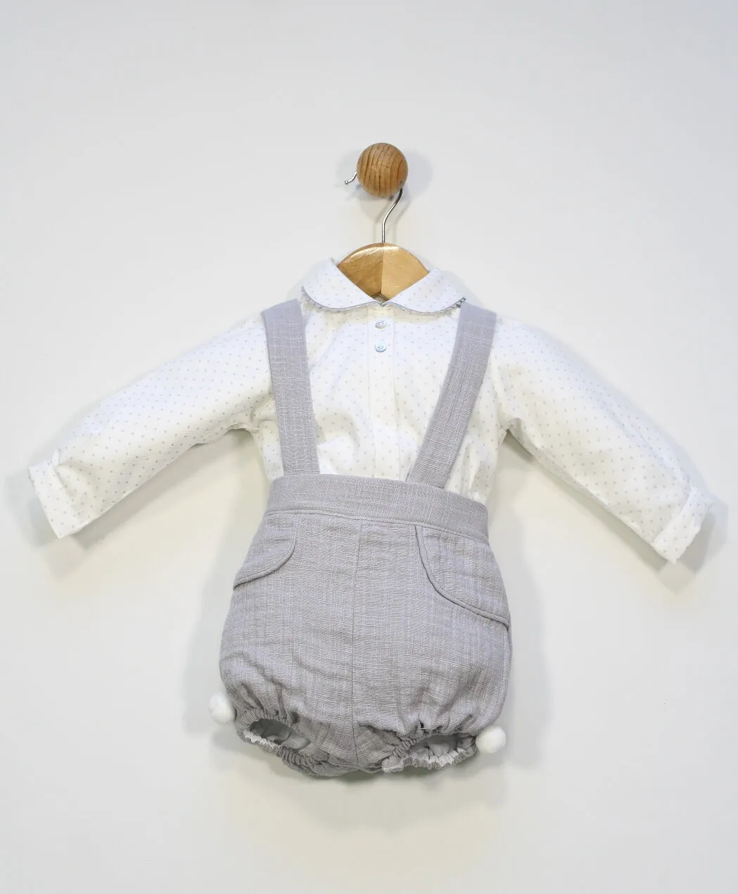 Grey Overalls Set