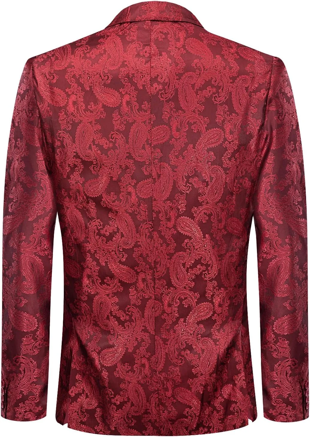 Hi-Tie Mens Blazer Jacket One Button Suit Silk Satin Light Weight Suit Paisley Solid Casual Sport Coats Tuxedo Jacket