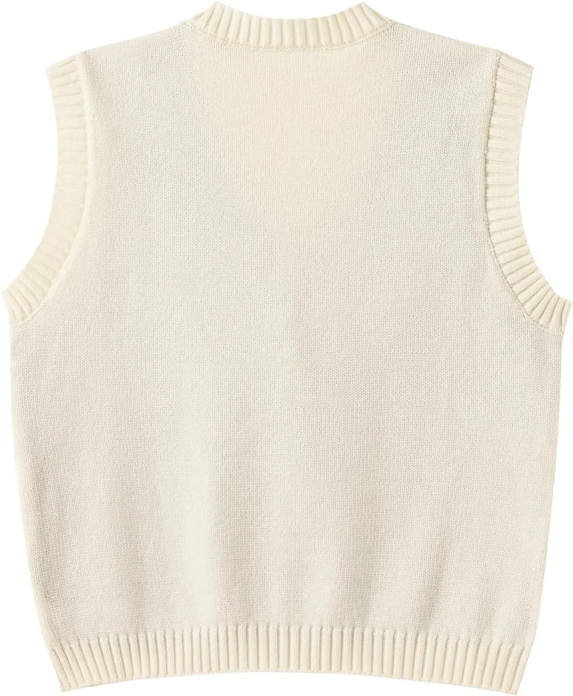 Hyipels Women's Sweater Vest,Y2K Sleeveless Pattern Preppy Style Knitted Crop Tank Top for Girl