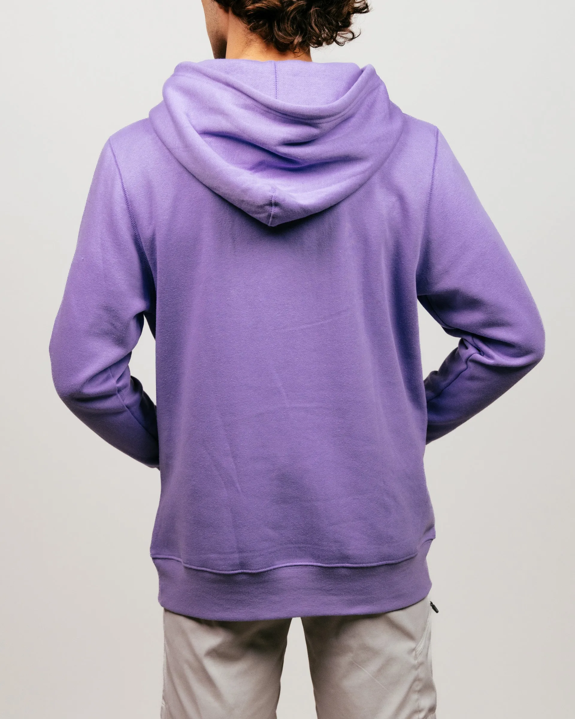 Lavender K-State Wildcats Hoodie with Script Puff Ink Design