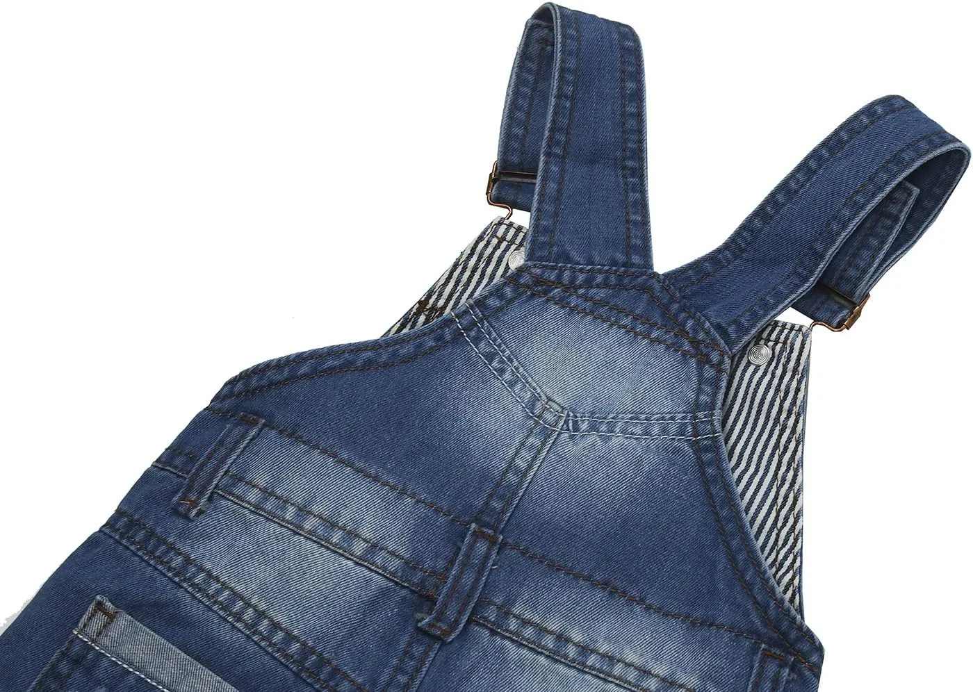 KIDSCOOL SPACE Baby & Little Girls/Boys Summer Shorts,Adjustable Jean Shortall Overalls