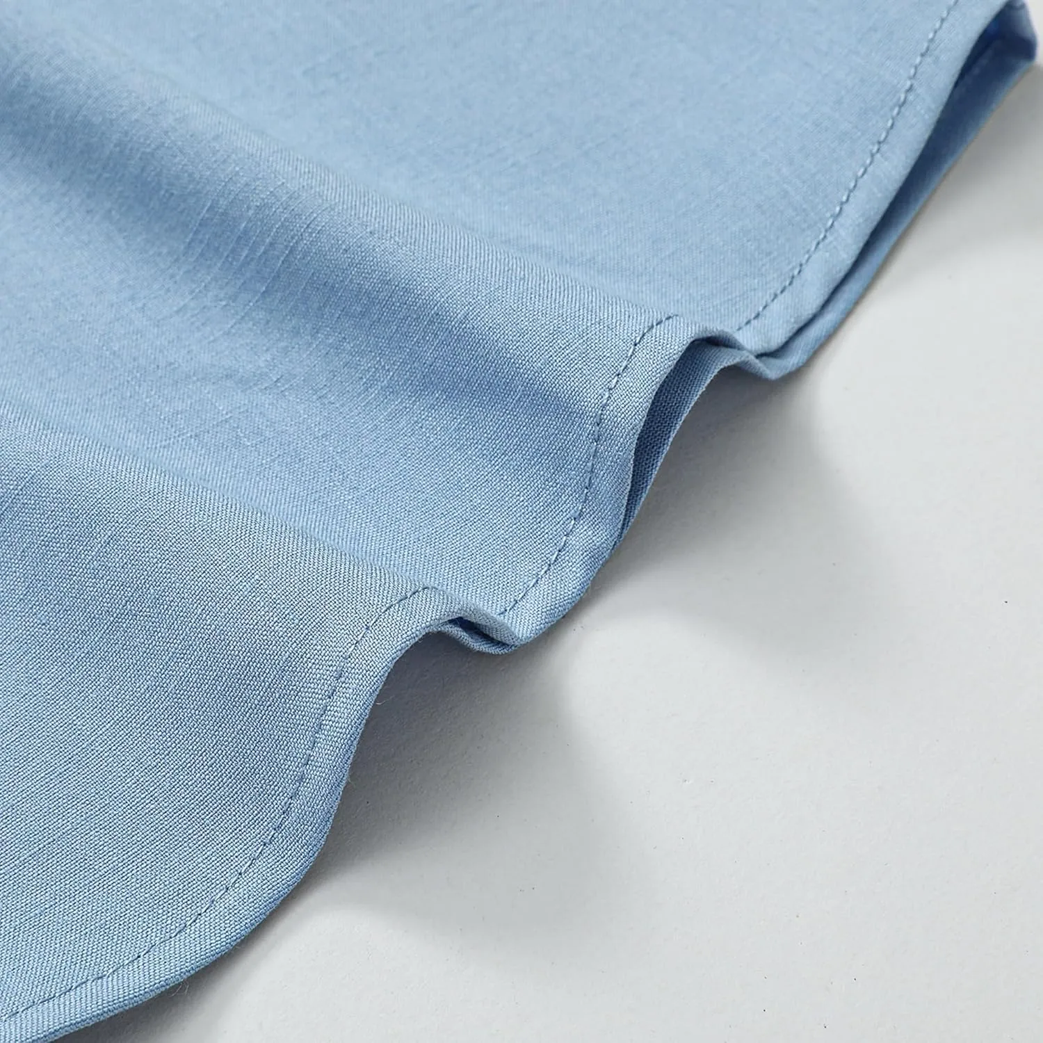 Men's Linen Shirts Short Sleeve Casual Shirts Button Down Shirt for Men Beach Summer Wedding Shirt