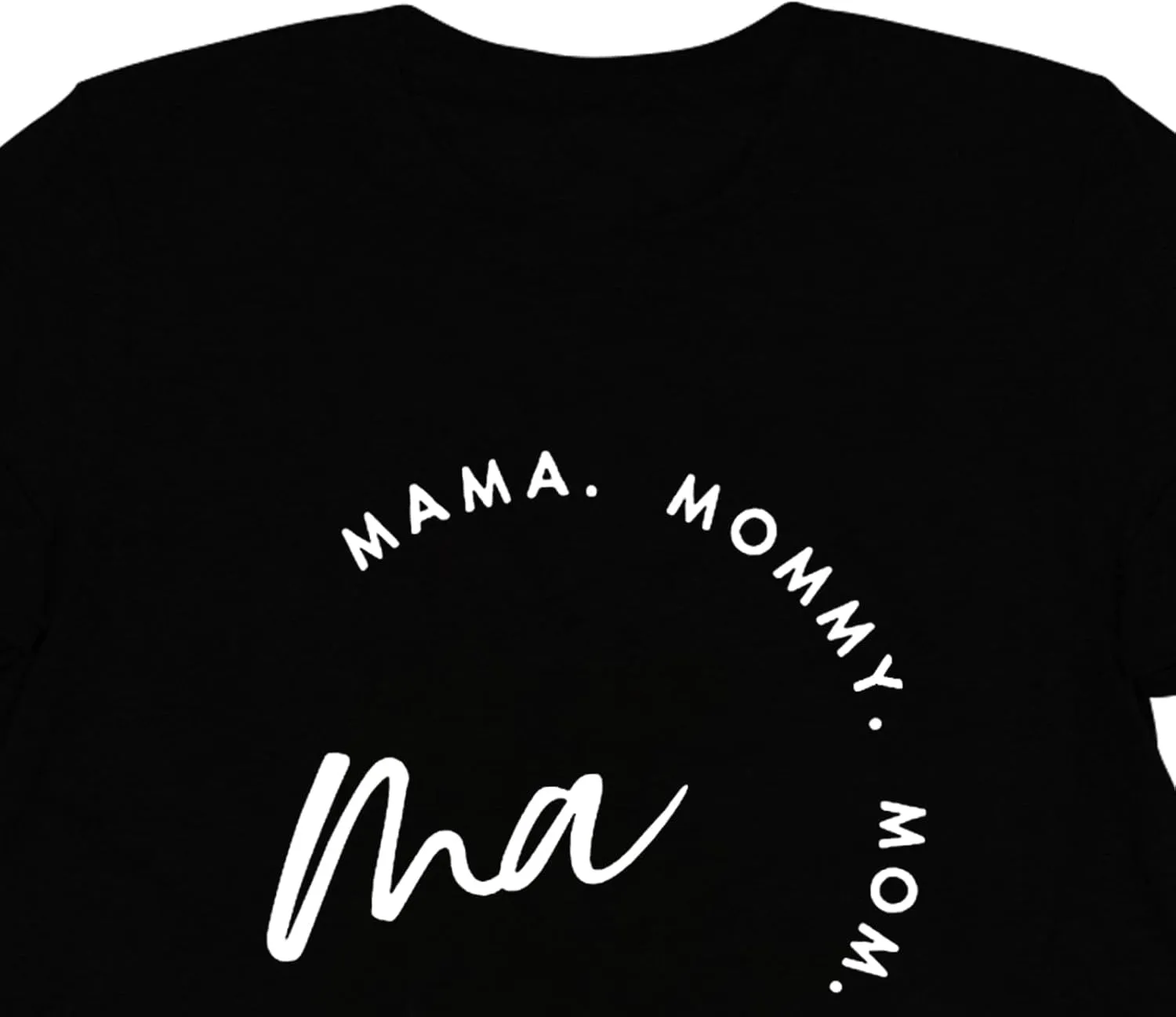 Mom Shirts for Women Mama Letter Print T-Shirt Mama Shirt Life Tops