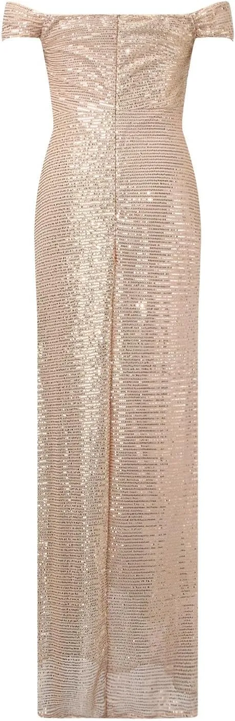 Off Shoulder Prom Dresses for Women 2025 Long Ball Gown Sparkly Sequin Mermaid Evening Dresses Formal Gown with Slit