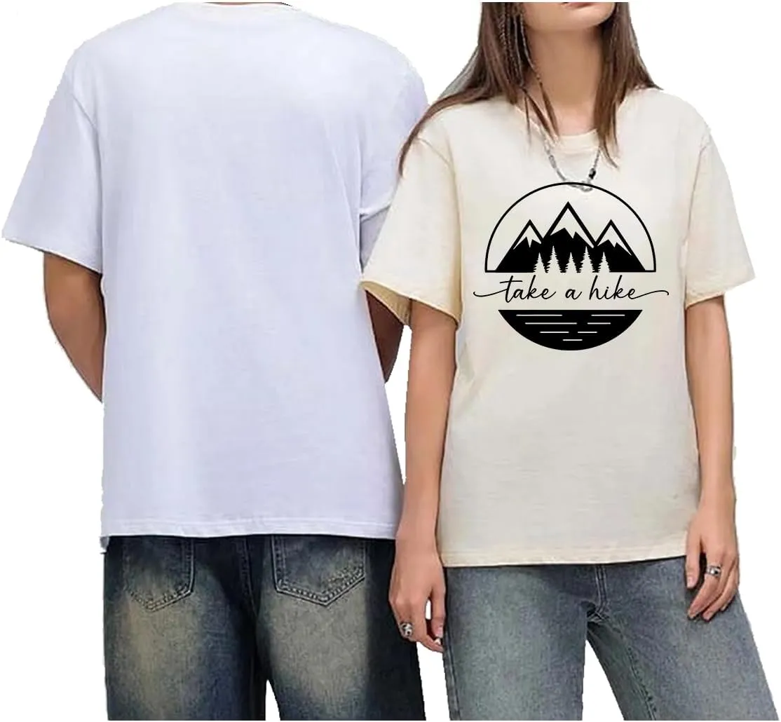 Take A Hike T Shirt Women Men Adventure Mountain Graphic Tees Funny Camping Hiking Shirt