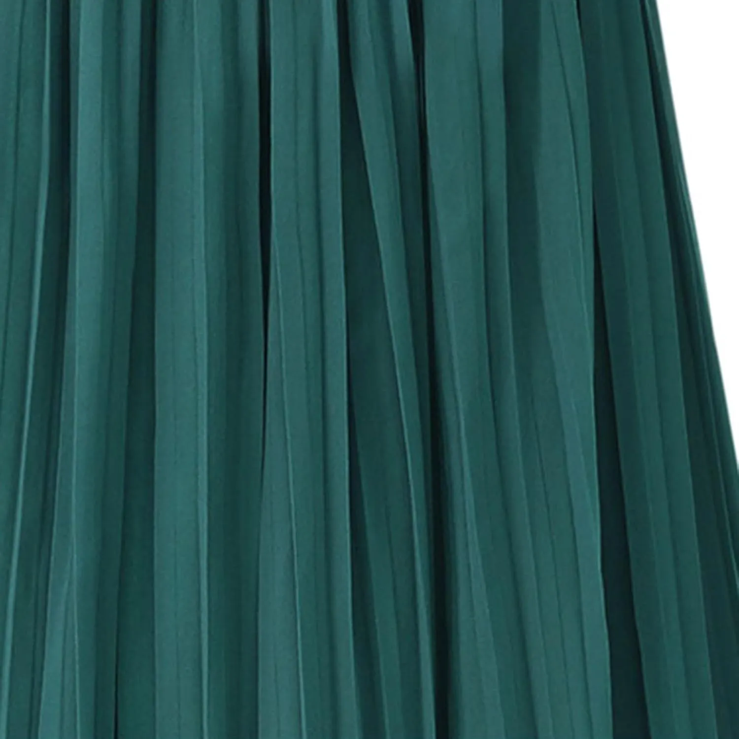 Women's Elastic Waist A-Line Pleated Chiffon Cropped Wide Leg Pants Culottes Flowy Casual Palazzo Capri Pant Plus Size